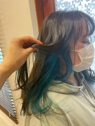 ロング カラー やまこし 美裕樹のヘアスタイル