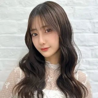 セミロング 前髪顔まわりカット 🌈中村海聖のヘアスタイル