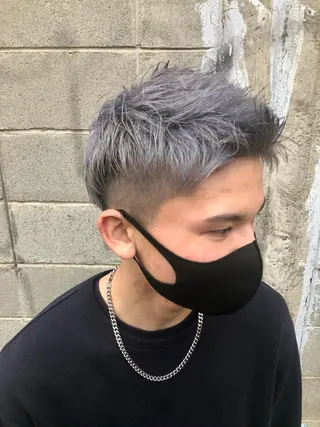 カラー メンズ ダブルスキルエクステ /羽エクステ白石宇由のヘアスタイル