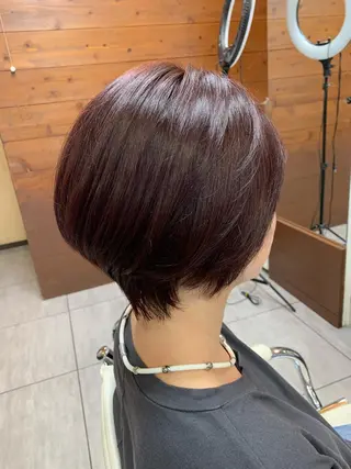 ショート カラー 似合わせ/前髪カット /店長   村上直也のヘアスタイル