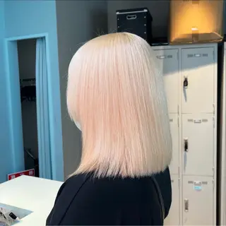 ミディアム カラー ブリーチカラー 🩵MIZUKIのヘアスタイル