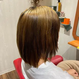 ミディアム 木宮 美緒のヘアスタイル