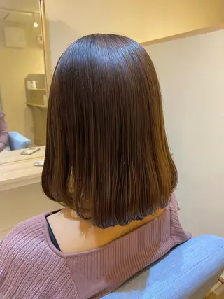 ミディアム 金島 青のヘアスタイル