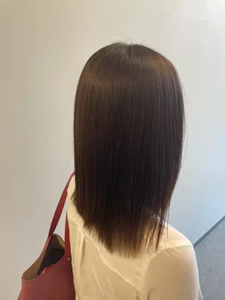 セミロング 心斎橋/ブリーチなし 髪質改善/レイヤーのヘアスタイル
