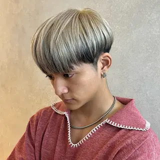 カラー メンズ メンズパーマ/ メッシュ📍ユリのヘアスタイル