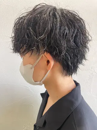 パーマ メンズ ifh iizuka 高橋庸太のヘアスタイル
