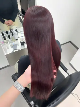 ロング カラー 𝗺𝗶𝗸𝘂♡ 似合わせ🎀のヘアスタイル