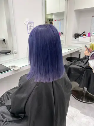 ミディアム カラー 🤍💕ブリーチカラ ーAyaka💕🤍のヘアスタイル
