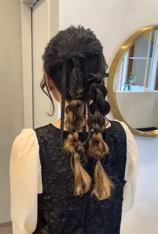 ロング ヘアアレンジ kako /透明感カラー🤍のヘアスタイル