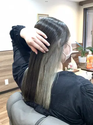 ロング カラー Annon プライベートサロンのヘアスタイル