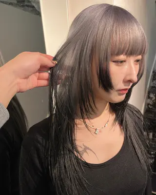 カラー KAHO /ブリーチ /デザイン𖥔 ࣪のヘアスタイル