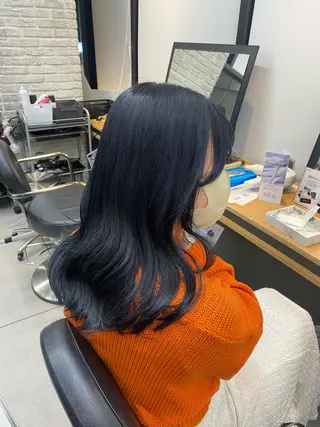 カラー ヘアアレンジ 神戸三宮ダメージレス ブリーチ特化 麟太郎のヘアスタイル