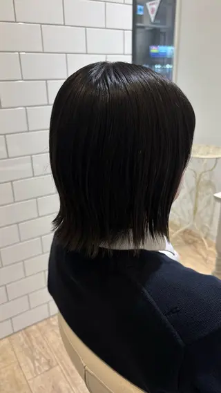 ミディアム カラー 似合わせ 顔周りYUUGAのヘアスタイル