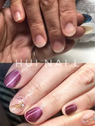 ショート めぐみのネイルサロン スタッフ練習のネイルデザイン