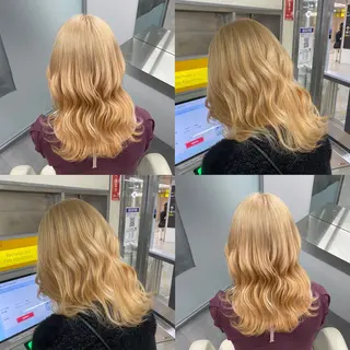 セミロング カラー 江坂トレンド韓国風 髪質改善shinoのヘアスタイル