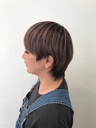 ショート クロスパーマ松永裕久 似合わせカットのヘアスタイル