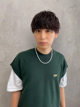 メンズ 透明感カラー🐾 Riona🎀のヘアスタイル