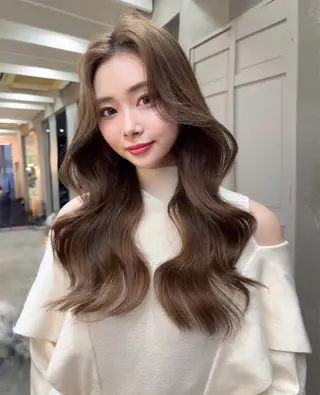 ロング 矢口 明莉のヘアスタイル