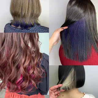 ミディアム カラー ヘアアレンジ 川上 麻梨阿のヘアスタイル