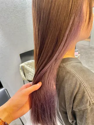 ロング カラー レイン🌏🌱 似合わせ/ハイトーンのヘアスタイル