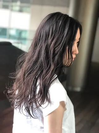 ロング パーマ 及川 祐輔のヘアスタイル
