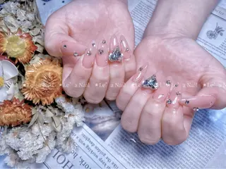 セミロング カラー ネイル Le’a NailSalonのネイルデザイン