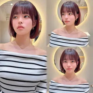 ショート カラー 縮毛矯正✨🫧 レイヤー川村利幸のヘアスタイル