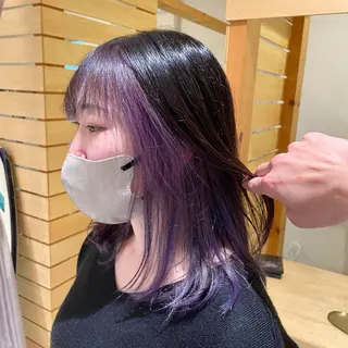 セミロング カラー ✨髪質改善🎨 杉本賢人のヘアスタイル