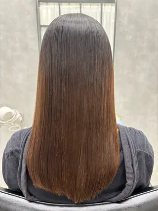 ロング カラー すぐ巻ける縮毛矯正 🍀勝倉　麗のヘアスタイル