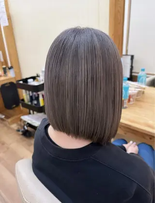 ミディアム 艶髪カラー/髪質改善 細貝 舞利のヘアスタイル