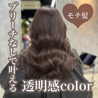 セミロング カラー レイヤーカット/韓国 /心斎橋/宮城ほのかのヘアスタイル