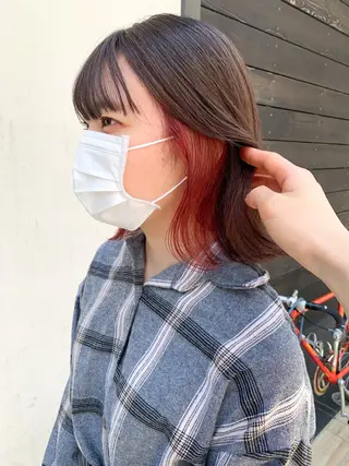 ショート カラー ヘアアレンジ yuka .のヘアスタイル