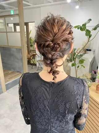 ミディアム カラー ヘアアレンジ ひなの .のその他イメージ