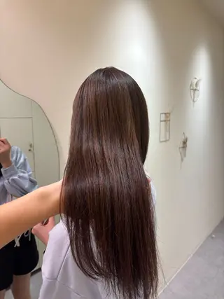 ロング レイヤー／ボブ／暗髪 透明感カラーChieのヘアスタイル