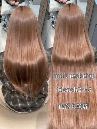 ロング カラー 透明感カラー×ケア ブリーチTakeruのヘアスタイル