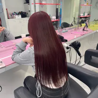 ロング カラー 中韓レイヤー/ ブラウン🤎はやとのヘアスタイル