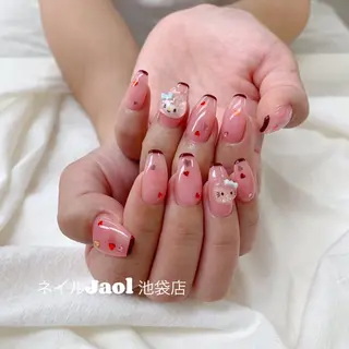 セミロング ネイルJaol 池袋のネイルデザイン