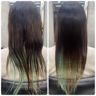 ロング カラー すぐ巻ける縮毛矯正 🍀勝倉　麗のヘアスタイル