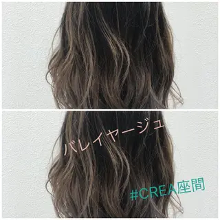 セミロング 岸 保奈美のヘアスタイル