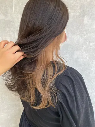 ロング カラー 【完全個室】髪質改善 暖色カラー/山崎唯奈のヘアスタイル
