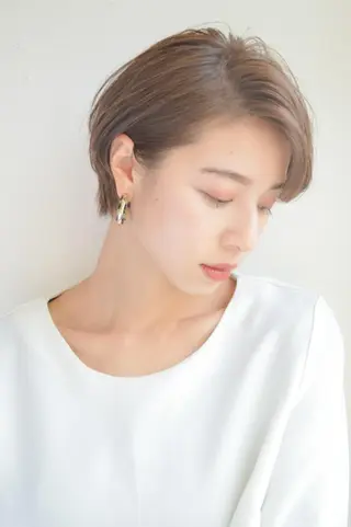 ショート カラー ゆ ずのヘアスタイル