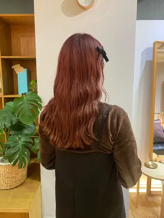 セミロング 大人可愛い♡コテ巻き パーマ🌼杉田 萌恵のヘアスタイル