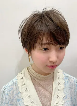 ショート ナガス カズアキのヘアスタイル