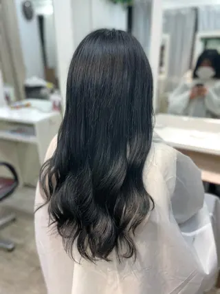 ロング カラー 韓国ヘア🤍髪質改善 🇰🇷AKANEのヘアスタイル