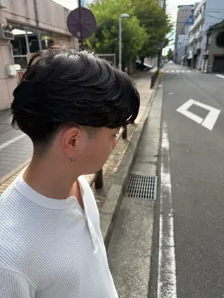 パーマ メンズ 【メンズパーマ専門】 質感職人/牧野成瀬のヘアスタイル