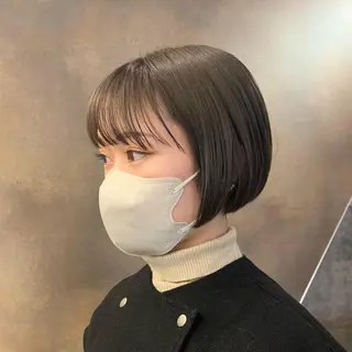 ショート カラー SAKINO. ベージュカラーのヘアスタイル