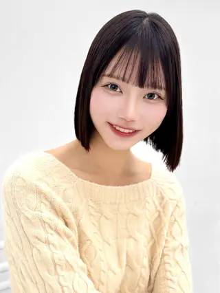 ミディアム カラー ヘアアレンジ 縮毛矯正🤍 盛れるボブ/ひかりのヘアスタイル