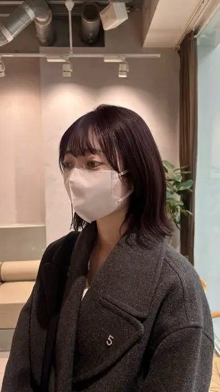 ミディアム 艶髪໒꒱/透明感 カラー🍀_そら🪽のヘアスタイル