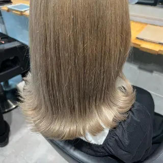 ミディアム カラー ヘアアレンジ ayaka 🍨のマツエク・マツパデザイン
