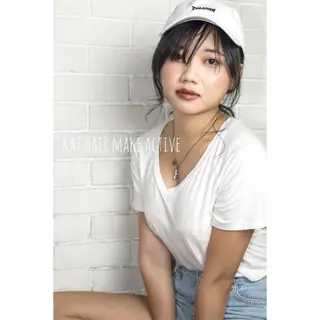 セミロング カラー 坂東 秀幸のヘアスタイル